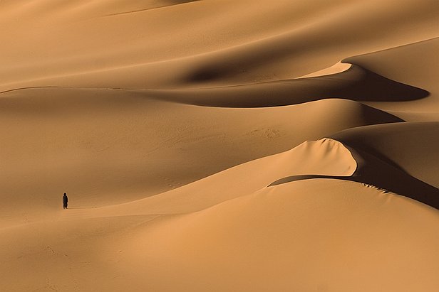 Seul dans les dunes - Arakao - Niger