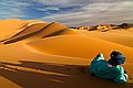 Erg Mehedjebat Contempler les grandes dunes de l'erg Mehedjebat.