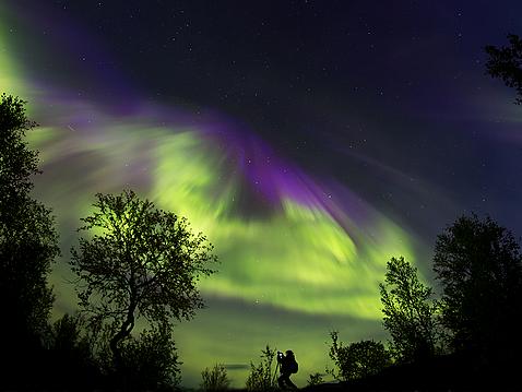 Tempête géo-magnétique Les aurores sont générées par un flux de particules émis suite à une éruption solaire qui arrive à franchir les...