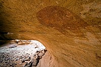 L'abri avec la représentation de la bête  L'abri avec la représentation de la bête ... : djanet sebeiba jabbaren